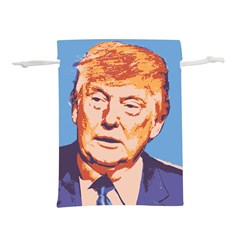 Orange Donald Trump Lightweight Drawstring Pouch (l) by vintagetrump