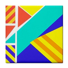 Geometric  Design 04 Tile Coaster by myclothy