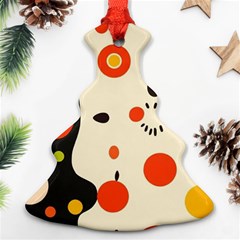 Geometric Design Christmas Tree Ornament (two Sides) by myclothy