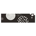 Geometric Design 09 Oblong Satin Scarf (16  x 60 ) Front