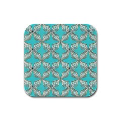 Geometric Design 13 Rubber Square Coaster (4 Pack) by myclothy