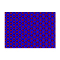 Blue Pattern Red Texture Crystal Sticker (a4) by Mariart