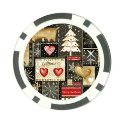 Christmas Reindeer Poker Chip Card Guard (10 Pack) by Posterlux