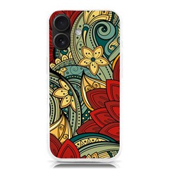 Pattern Shape Colorful Flower Leaves Iphone 16 Tpu Uv Print Case by Posterlux