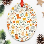 Pet Animal 04 Oval Filigree Ornament (Two Sides) Front