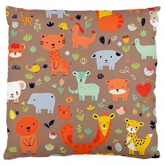 Pet Animal 05 Large Premium Plush Fleece Cushion Case (one Side) by myclothy