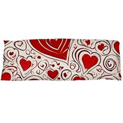 Be My Valentine One Side Body Pillow Cases by pollyparadiseartshop