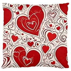 Be My Valentine Large Cushion Case (one Side) by pollyparadiseartshop