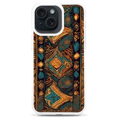 Tribal Chic Iphone 15 Plus Tpu Uv Print Case by pollyparadiseartshop