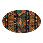 Tribal Chic Oval Magnet Front