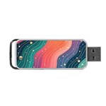 Art Abstract Pattern Portable USB Flash (One Side) Front