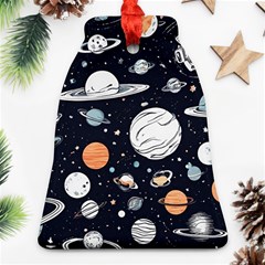 Space Galaxy Universe Stars Sky Ornament (bell) by Paksenen