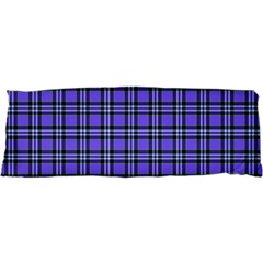 Blue Tartan Plaid 1 17 x47  Body Pillow Case Dakimakura (two Sides) by dressshop