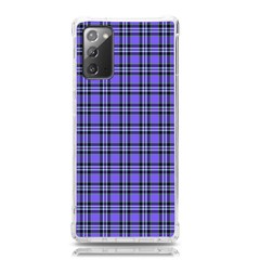 Blue Tartan Plaid 1 Samsung Galaxy Note 20 Tpu Uv Case by dressshop