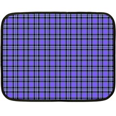 Blue Tartan Plaid 1 Two Sides Fleece Blanket (mini) by dressshop