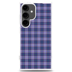 Purple Plaid Tartan 1 Samsung Galaxy S24 Plus 6 7 Inch Tpu Uv Case by dressshop