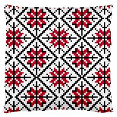 Ukrainian Folk Seamless Pattern Ornament Ethnic Ornament Border Element Traditional Art Large Cushion Case (one Side) by Grandong