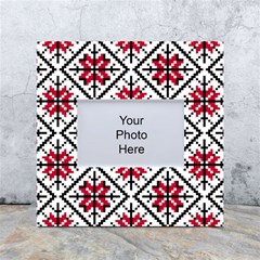 Ukrainian Folk Seamless Pattern Ornament Ethnic Ornament Border Element Traditional Art White Box Photo Frame 4  X 6  by Grandong