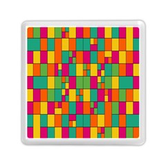 Abstract-background Memory Card Reader (square) by kyorashop23