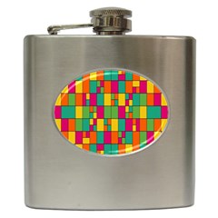 Abstract-background Hip Flask (6 Oz) by kyorashop23