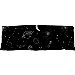 Cosmic Black Space Star 25 x71  Body Pillow Case Dakimakura (two Sides) by Ndabl3x