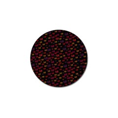 Pattern Ha Ha Ha  Abstract Black Dark Doodle Hahaha Pattern Physco Golf Ball Marker by Salmanaz77