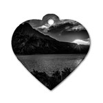 Nahuel huapi lake and andes range mountains landscape, bariloche, argentina Dog Tag Heart (Two Sides) Front