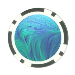 Psicodelia Zyguratti Texture Cyanturquoise Poker Chip Card Guard (10 Pack) by Salmanaz77