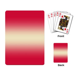 Crimson Red To Cream Yellow Bilinear Gradient Playing Cards Single Design (rectangle) by GradientsOmbre