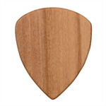 Amber Orange To Chocolate Brown Linear Gradient Wood Guitar Pick (Set of 10) Front