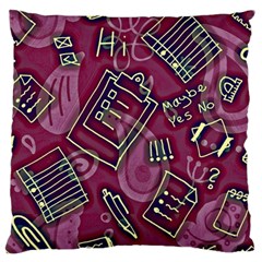 Abstract Art Pattern Design Background Standard Premium Plush Fleece Cushion Case (one Side) by Grandong