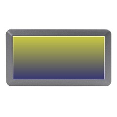 Electric Yellow To Navy Blue Linear Gradient Memory Card Reader (mini) by GradientsOmbre