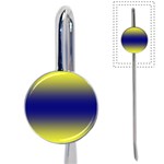 Electric Yellow To Navy Blue Bilinear Gradient Book Mark Front