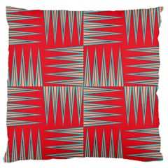 Zigzag Pattern Chevron Red Standard Premium Plush Fleece Cushion Case (one Side) by Bedest