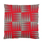 Zigzag Pattern Chevron Red Standard Cushion Case (One Side) Front