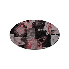 Aesthetic , Aesthetic, Dark Sticker (oval) by kyorashop23