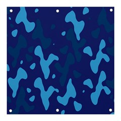 Blue Camouflage Pattern Banner And Sign 3  X 3  by kyorashop23