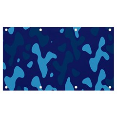 Blue Camouflage Pattern Banner And Sign 7  X 4  by kyorashop23