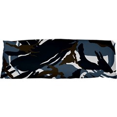 Blue Winter Camouflage, Military Camouflage 25 x71  Body Pillow Case Dakimakura (two Sides) by kyorashop23