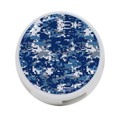 Blue, Camouflage, Cool, Navy, New, Pattern 4-port Usb Hub (two Sides) by kyorashop23