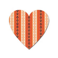 Geometrical Geometric Pattern Heart Magnet by Sabxi