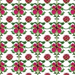 Retro 1880s Flowers Pattern 2 Play Mat (rectangle) by violetheavensky