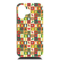 Template Christmas Pattern Iphone 16 Black Uv Print Pc Hardshell Case by Proyonanggan