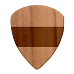 Cotton Candy Pink To Navy Blue Bilinear Gradient Wood Guitar Pick (Set of 10) Front