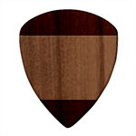 Navy Blue To Cotton Candy Pink Bilinear Gradient Square Wood Guitar Pick Holder Case And Picks Set Pick