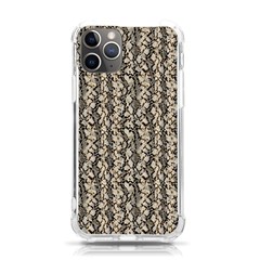 Beige Snake Pattern Iphone 11 Pro 5 8 Inch Tpu Uv Print Case by DinkovaArt