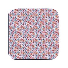 Floral Mix Square Metal Box (black) by DinkovaArt