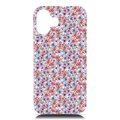 Floral Mix Iphone 16 Plus Black Uv Print Pc Hardshell Case by DinkovaArt