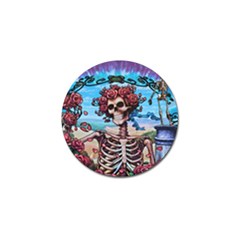 Grateful Dead Hippie Peace Roses Rock Music Legend Golf Ball Marker (4 Pack) by Tsamara