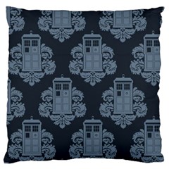 Dr Who Tardis Pattern Large Cushion Case (one Side) by Tsamara